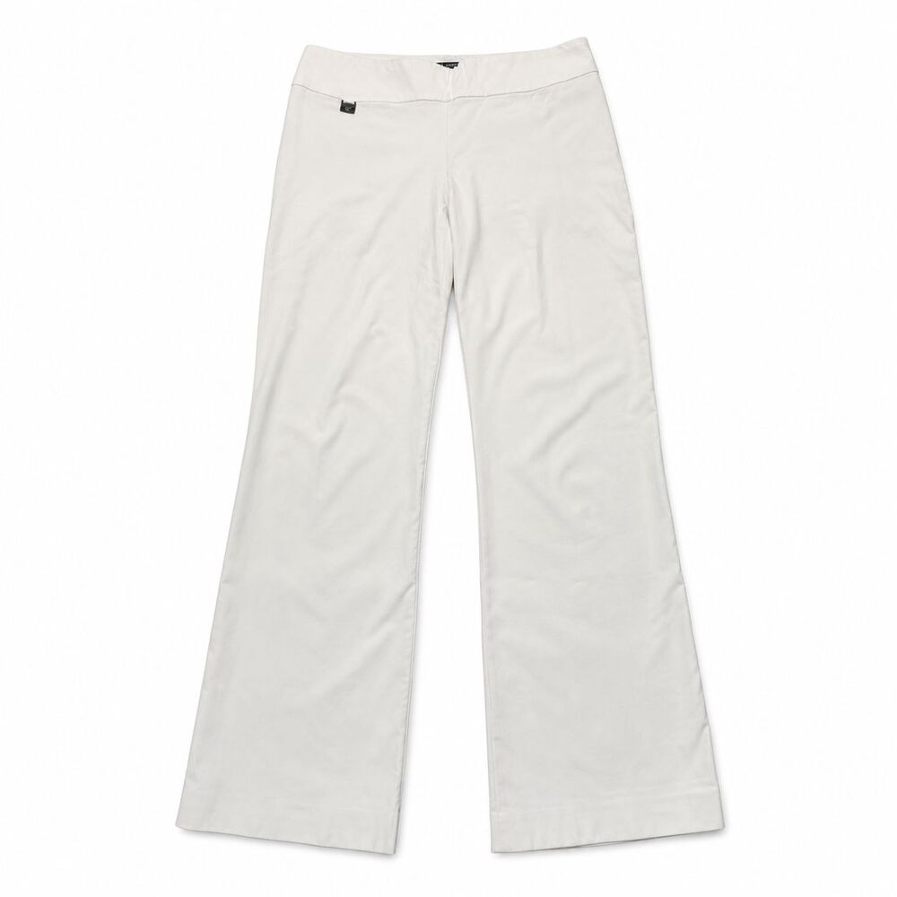 Lisette L Montreal 801 Women's Size 6 White Pull-On Stretch Ankle Pants